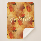 Couverture Sherpa Les Fêtes de Thanksgiving d'automne (Devant)