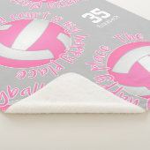 Couverture Sherpa les filles terrain de volley-ball blanc rose mon e (3/4)