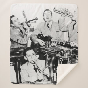 Couverture Sherpa Les garçons dans le bandvintage, musique, groupe, 