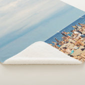 Couverture Sherpa Les gens sur la plage de sable brun (3/4)