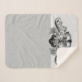 Couverture Sherpa Les Goonies "Never Say Die" Pirate Ancre Badge (Devant (Horizontal))