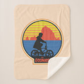 Couverture Sherpa Les Goonies Retro Mikey équitation Vélo Graphique (Devant)