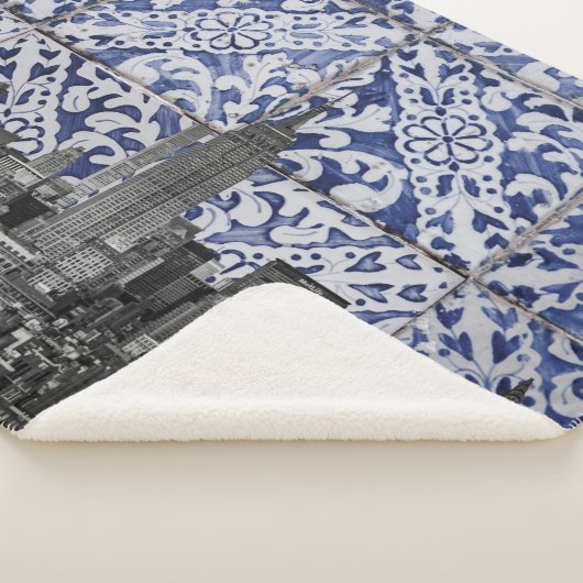 Couverture Sherpa Les gratte-ciels de New York rencontrent les carre (3/4)