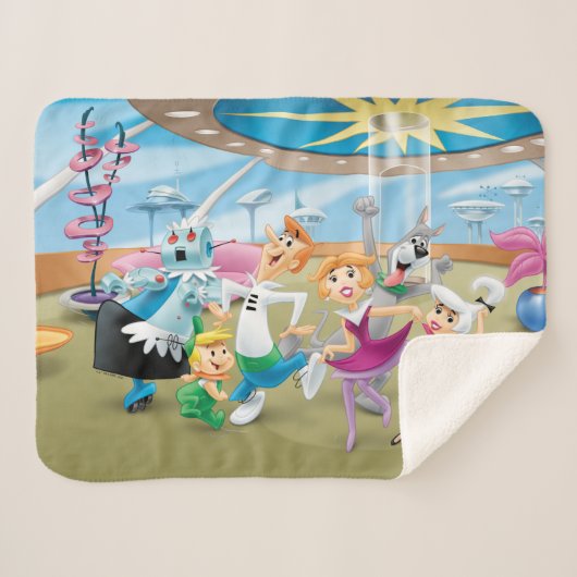 Couverture Sherpa Les Jetsons | Family Dance Party (Devant (Horizontal))