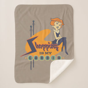 Couverture Sherpa Les Jetsons Le shopping est ma thérapie
