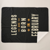 Couverture Sherpa Les légendes sont nées en Février - Février Annive (Devant (Horizontal))