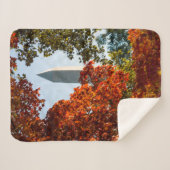 Couverture Sherpa Les monuments | Washington Monument en automne (Devant (Horizontal))