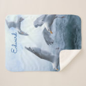 Couverture Sherpa Les mouettes volent au-dessus de la mer (Devant (Horizontal))