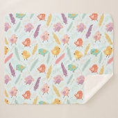 Couverture Sherpa Les oiseaux mignons (Devant (Horizontal))