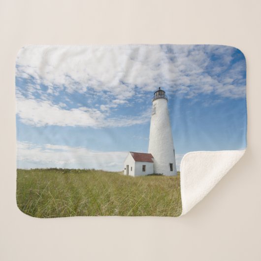 Couverture Sherpa Les phares | Massachusetts de phare (Devant (Horizontal))