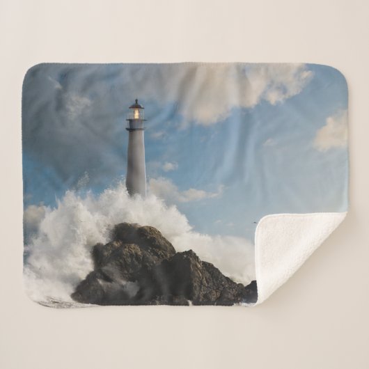 Couverture Sherpa Les phares | Phare Avec Vagues De Crise (Devant (Horizontal))