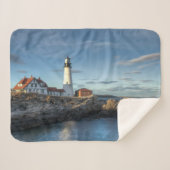 Couverture Sherpa Les phares | Portland Head Light Lighthouse (Devant (Horizontal))