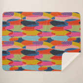 Couverture Sherpa Les planches de surf colorées (Devant (Horizontal))