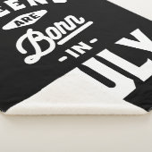 Couverture Sherpa Les Reines Sont Nées En Juillet Anniversaire Cadea (3/4)