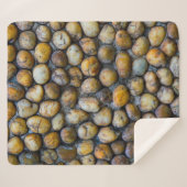 Couverture Sherpa Les sols en pierre de galets, texturesabstra arriè (Devant (Horizontal))