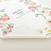 Couverture Sherpa Les stat de naissance de bébé rougissent art (3/4)