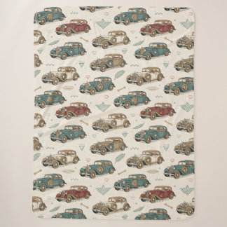 Couverture Sherpa Les voitures de muscle vintage de Le Parrain
