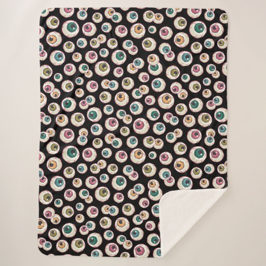 Couverture Sherpa Les yeux d'Halloween (Devant)