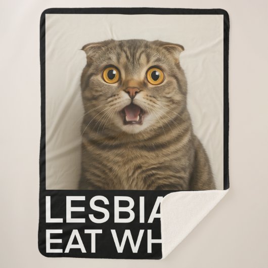 Couverture Sherpa Lesbians Eat What Funny (Devant)