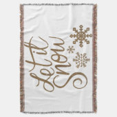 Couverture Sherpa « Let It Snow » (devant Vertical)