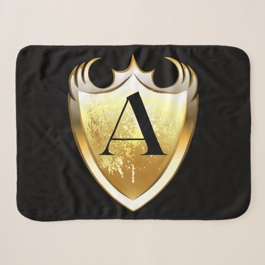 Couverture Sherpa Lettre A Alphabet majuscule (Devant (Horizontal))