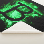 Couverture Sherpa Lettre B - Alphabet majuscule vert (3/4)