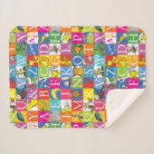 Couverture Sherpa Lettre en bloc colorée ABC du Dr Seuss Motif (Devant (Horizontal))