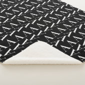 Couverture Sherpa Lettre initiale A monogramme (3/4)