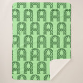 Couverture Sherpa LETTRE INITIALE celtique B Knot celtique (Devant)