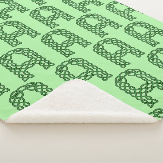 Couverture Sherpa LETTRE INITIALE celtique B Knot celtique (3/4)