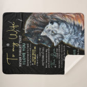 Couverture Sherpa Lettre personnalisée à ma femme (Devant (Horizontal))