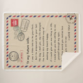 Couverture Sherpa Lettre personnalisée à ma future épouse (Devant (Horizontal))