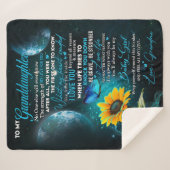 Couverture Sherpa Lettre personnalisée à ma petite-fille (Devant (Horizontal))