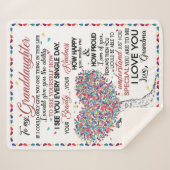 Couverture Sherpa Lettre personnalisée à ma petite-fille (Devant (Horizontal))