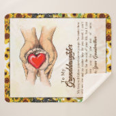 Couverture Sherpa Lettre personnalisée à ma petite-fille (Devant (Horizontal))