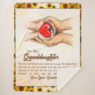 Couverture Sherpa Lettre personnalisée à ma petite-fille,