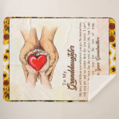 Couverture Sherpa Lettre personnalisée à ma petite-fille, (Devant (Horizontal))