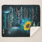 Couverture Sherpa Lettre personnalisée à ma petite-fille (Devant (Horizontal))