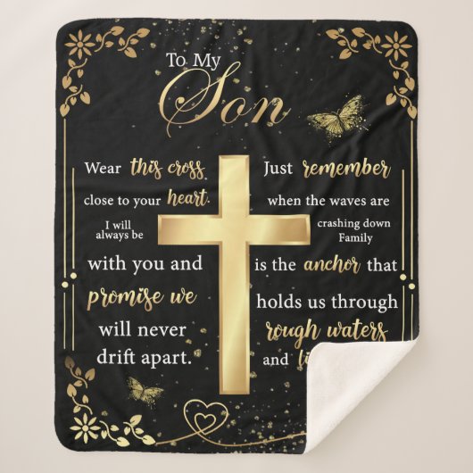 Couverture Sherpa Lettre personnalisée à mon fils (Devant)