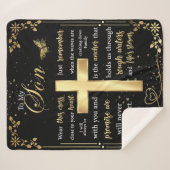 Couverture Sherpa Lettre personnalisée à mon fils (Devant (Horizontal))