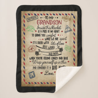 Couverture Sherpa Lettre personnalisée à mon grand-fils