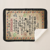 Couverture Sherpa Lettre personnalisée à mon grand-fils (Devant (Horizontal))