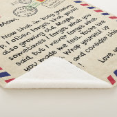 Couverture Sherpa Lettre Personnelle À Ma Mère Du Fils, Maman Annive (3/4)