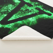 COUVERTURE SHERPA LETTRE V MAJUSCULE VERTE (3/4)
