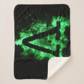 COUVERTURE SHERPA LETTRE V MAJUSCULE VERTE (Devant)
