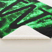 COUVERTURE SHERPA LETTRE W MAJUSCULE VERTE (3/4)