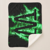 COUVERTURE SHERPA LETTRE W MAJUSCULE VERTE (Devant)