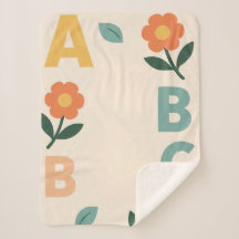 Lettres alphabet bébé IA art 