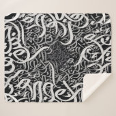 Couverture Sherpa lettres arabes noir et blanc (Devant (Horizontal))