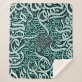 Couverture Sherpa lettres arabes tiffany (Devant)